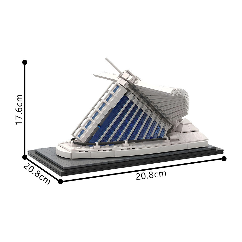 milwaukee art museum – quadracci pavilion building set | moc-201483 - 2