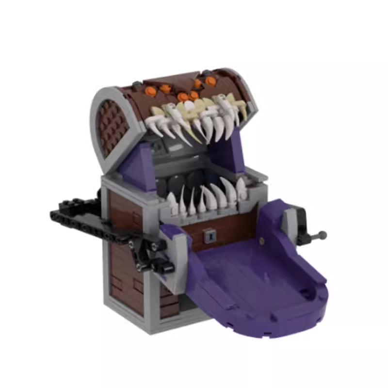 mimic monster dice tower building set | dungeons & dragons | moc-160078 - 2