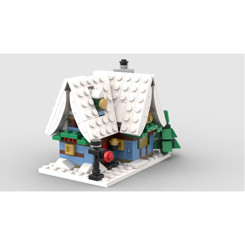 mini 10229 winter village cottage building set | moc-113262 - 3