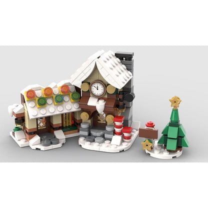 mini 10245 santa's workshop building set | moc-113271 - 1