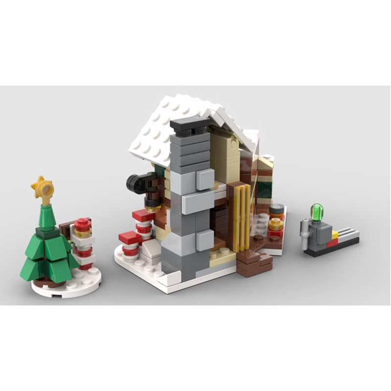 mini 10245 santa's workshop building set | moc-113271 - 4