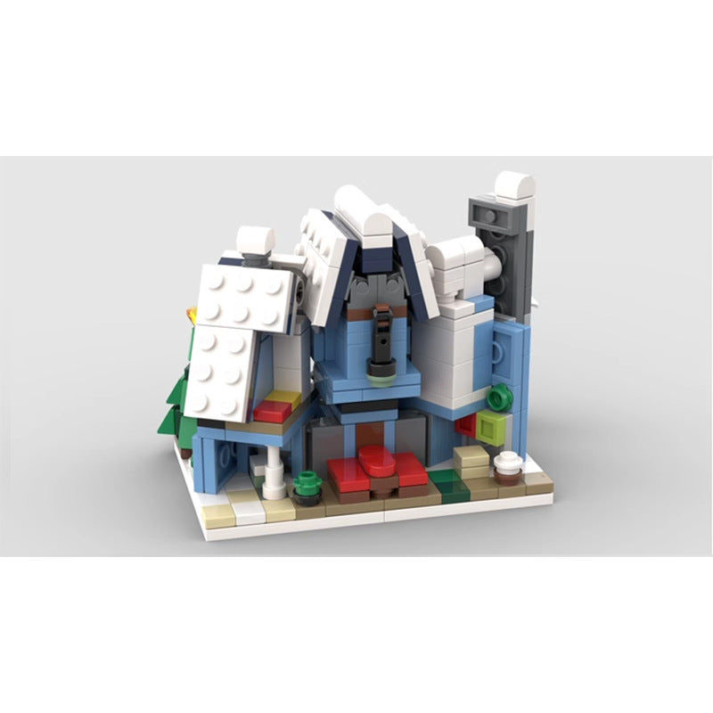 mini 10293 santa's visit building set | moc-113282 - 1