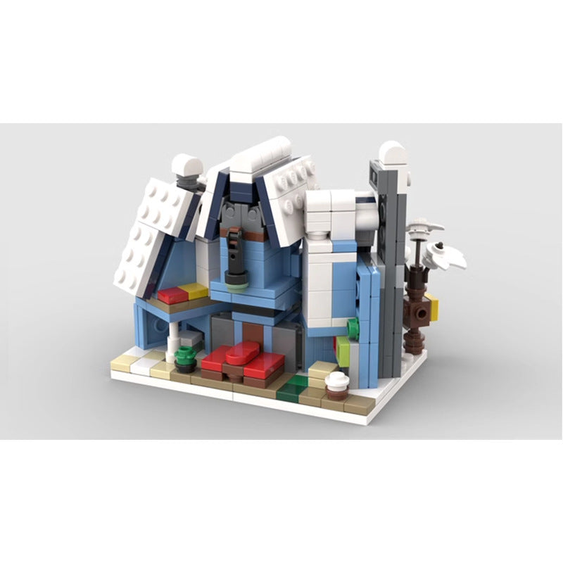 mini 10293 santa's visit building set | moc-113282 - 3