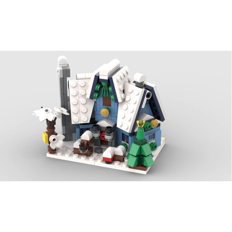 mini 10293 santa's visit building set | moc-113282 - 5