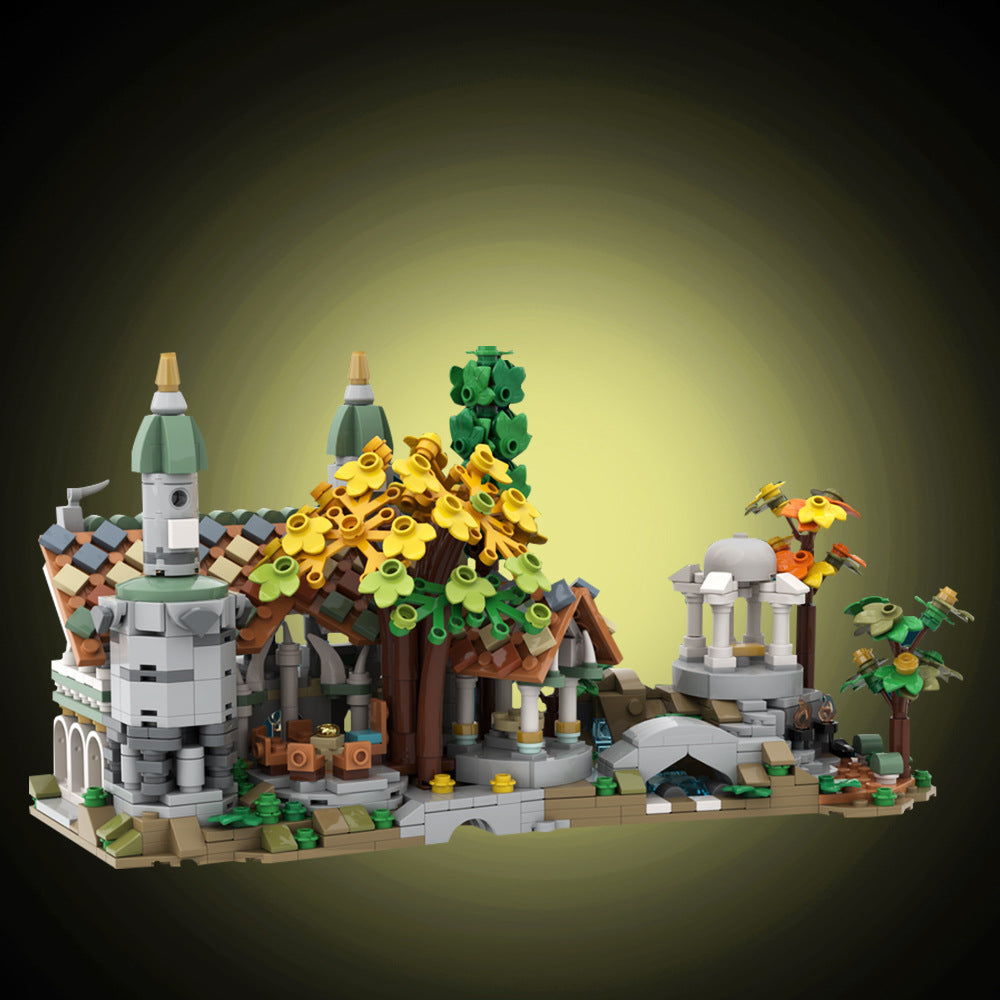 mini 10316 rivendell building set | lotr | moc-140586 - 1