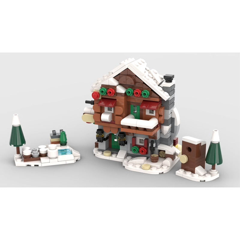 mini 10325 alpine lodge building set | moc-160108 - 1