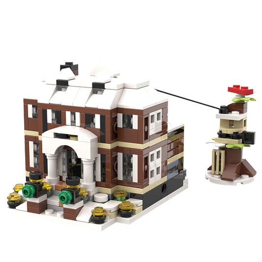 mini 21330 home alone house building set | moc-125387 - 3