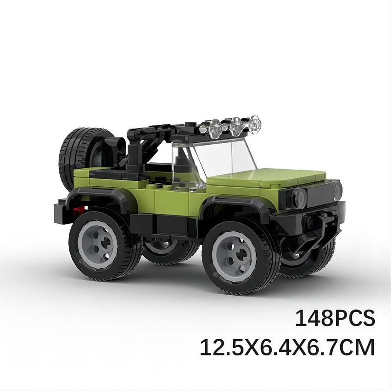 Mini 6-stud Cabriolet Off-Road Vehicle Building Kit | LEGO-Compatible MOC - 6