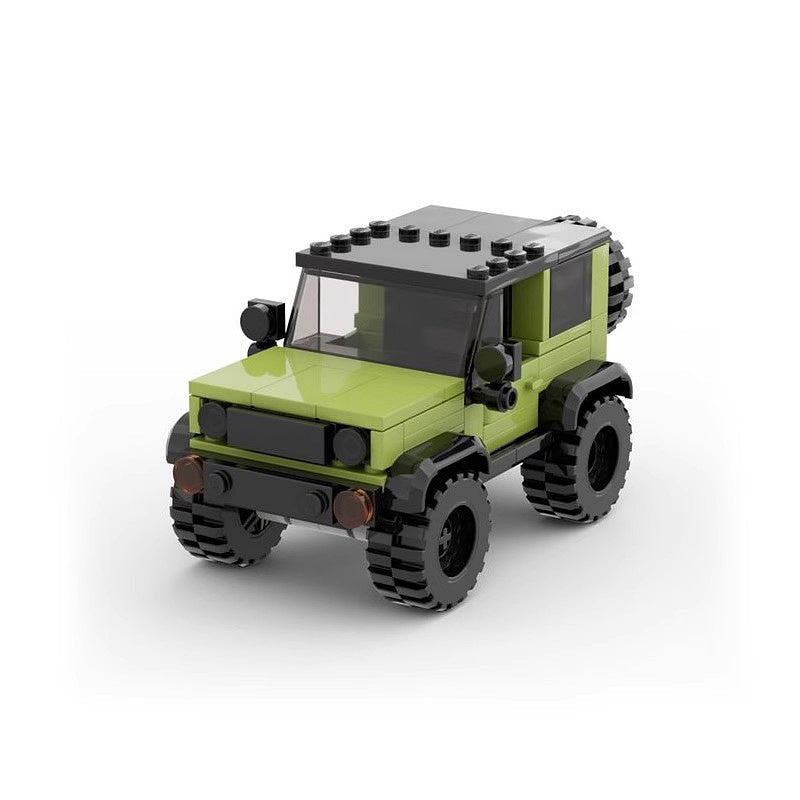 Mini 6-Stud Off-Road Cabriolet MOC Building Kit | Adventure Vehicle Model - 7