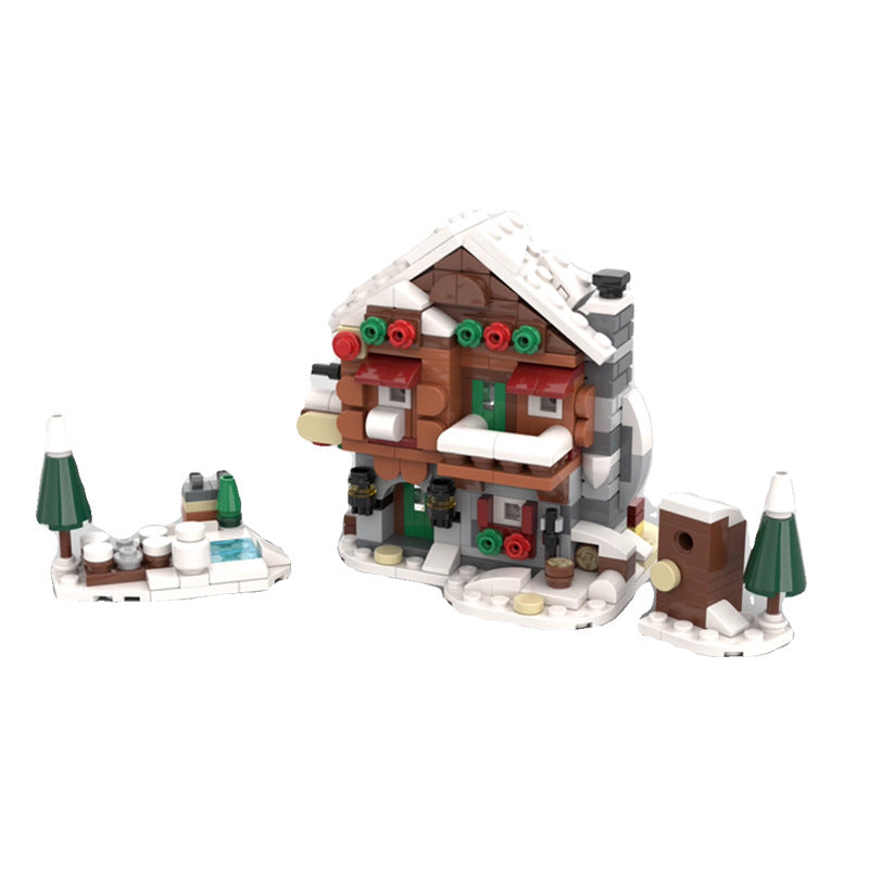 Mini Alpine Lodge Building Kit | LEGO-Compatible MOC - 1
