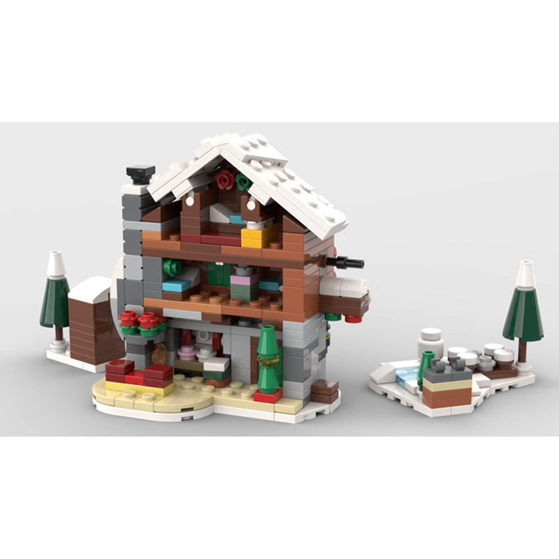Mini Alpine Lodge Building Kit | LEGO-Compatible MOC - 3