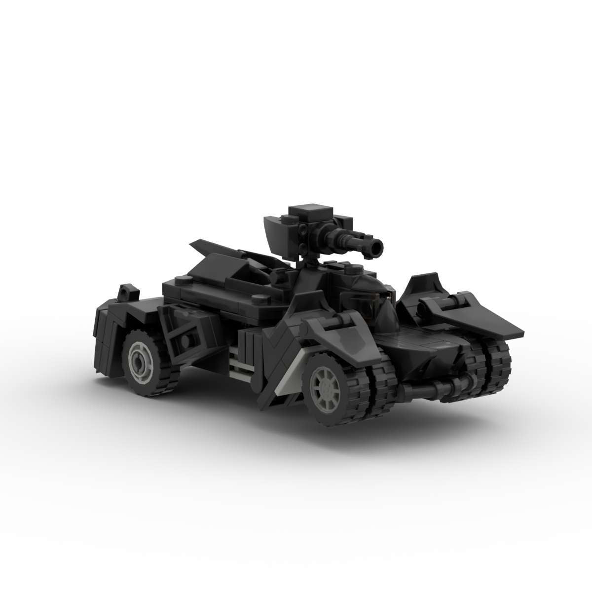 mini arkham knight batmobile building set | moc-20135 - 2