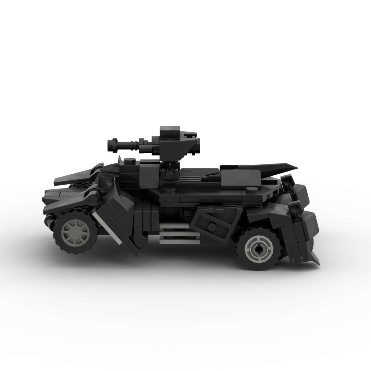 mini arkham knight batmobile building set | moc-20135 - 4