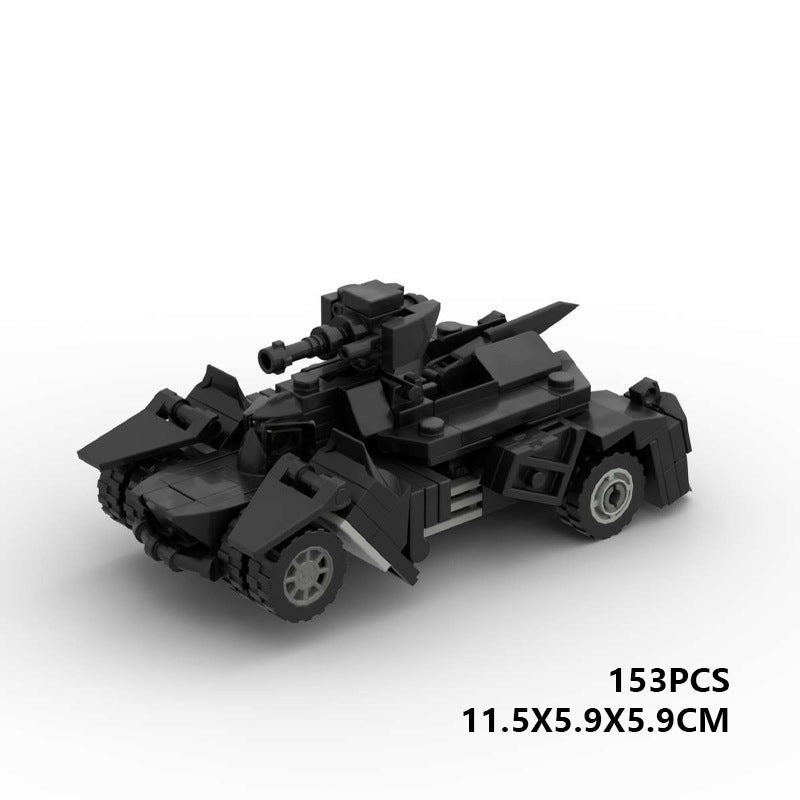 mini arkham knight batmobile building set | moc-20135 - 6