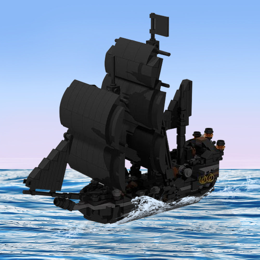 mini black pearl building set | potc | moc-145843 - 1