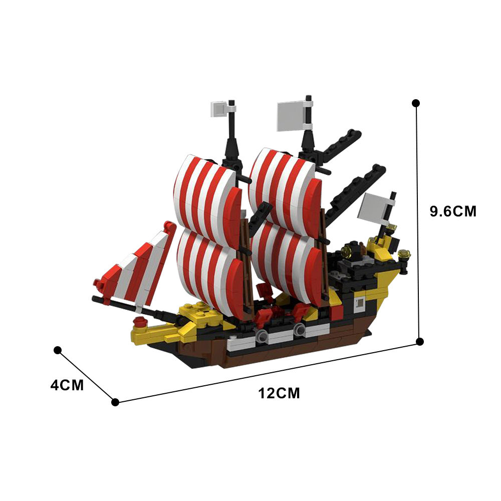 mini black seas barracuda ship building set | moc-145844 - 1