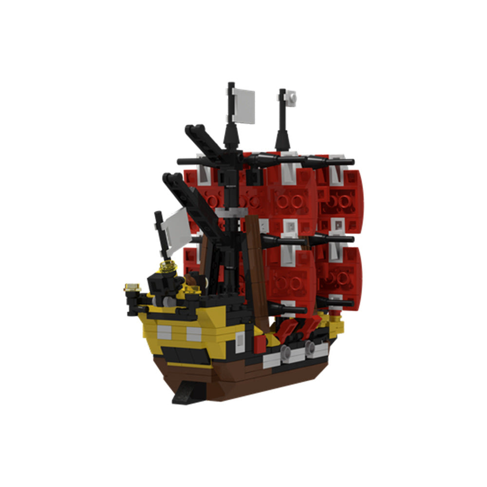 mini black seas barracuda ship building set | moc-145844 - 3
