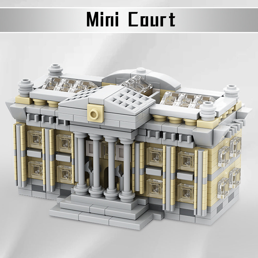 mini courthouse building set | moc-128864 - 1