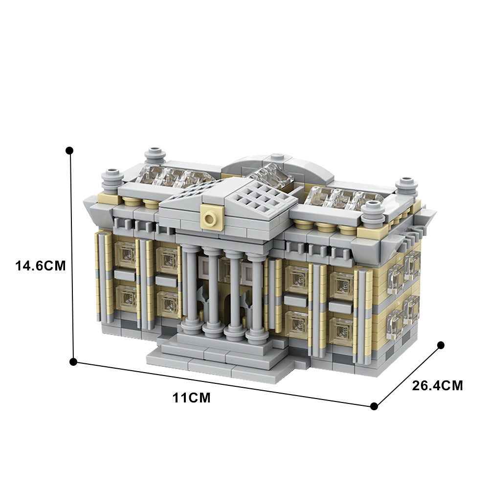 mini courthouse building set | moc-128864 - 3