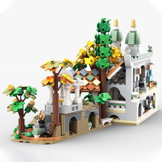 Mini Elven Valley Castle Building Kit | LEGO-Compatible MOC - 2