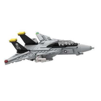 Mini F-14 Supersonic Fighter MOC Building Kit | Military Aircraft Model - 1