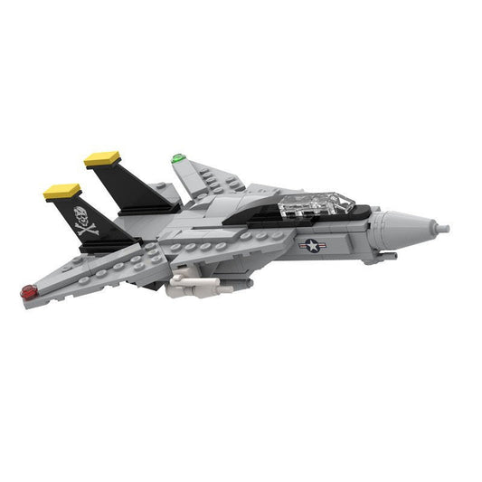Mini F-14 Supersonic Fighter MOC Building Kit | Military Aircraft Model - 1