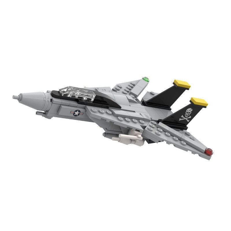 mini grumman f-14 tomcat supersonic fighter building set | moc-32402 - 2