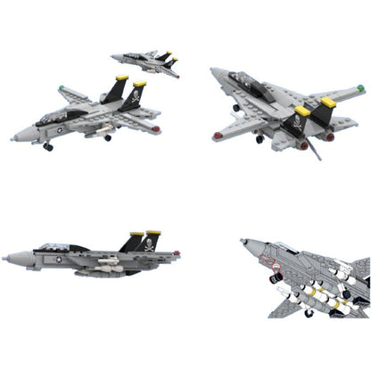 mini grumman f-14 tomcat supersonic fighter building set | moc-32402 - 3