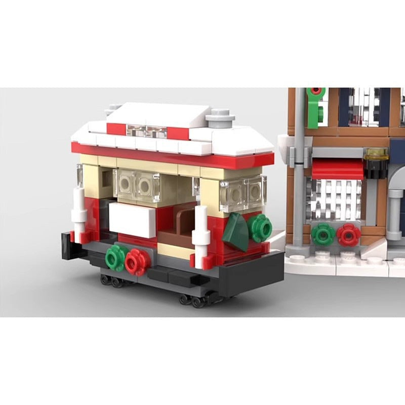 Mini Holiday Main Street MOC Building Kit | Christmas Street Scene - 3