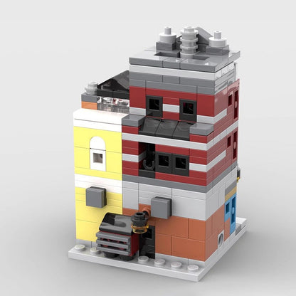 Mini Jazz Club MOC Modular Building Kit | Music Venue Architecture Model - 3