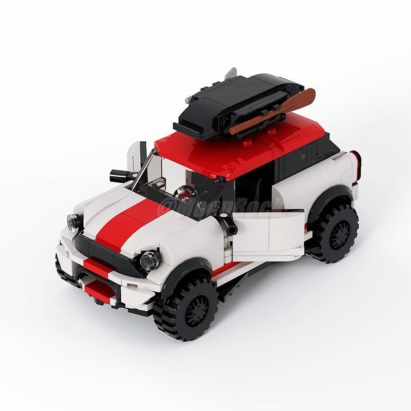 mini jcw countryman cross-country building set | lego compatible - 1
