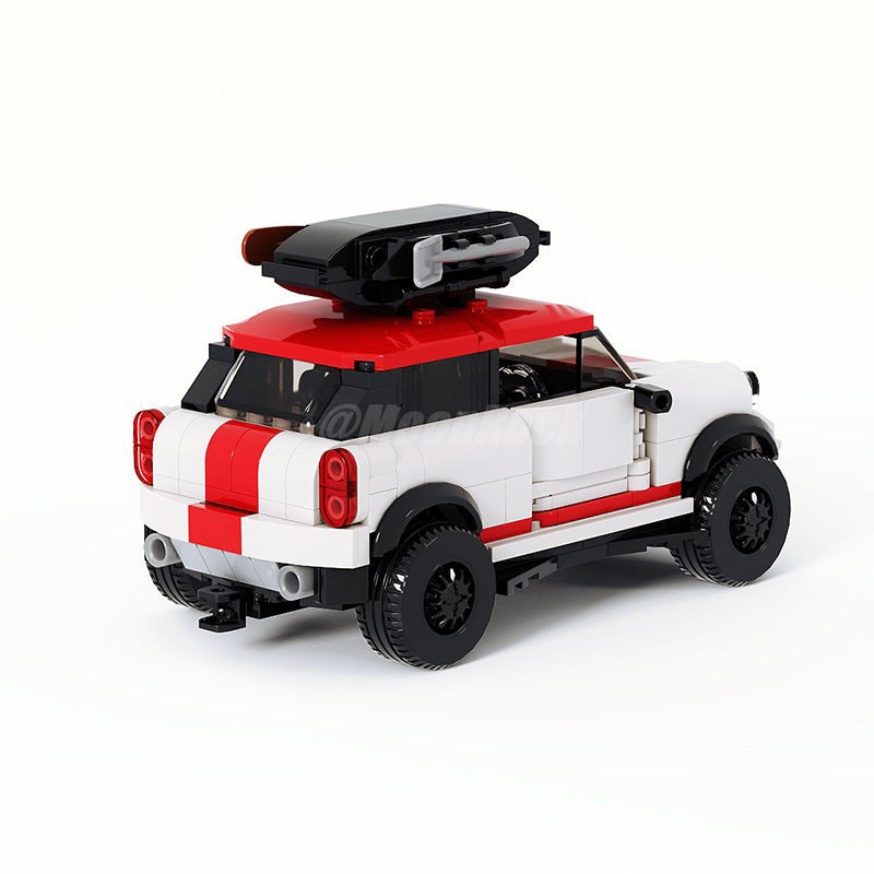 mini jcw countryman cross-country building set | lego compatible - 2