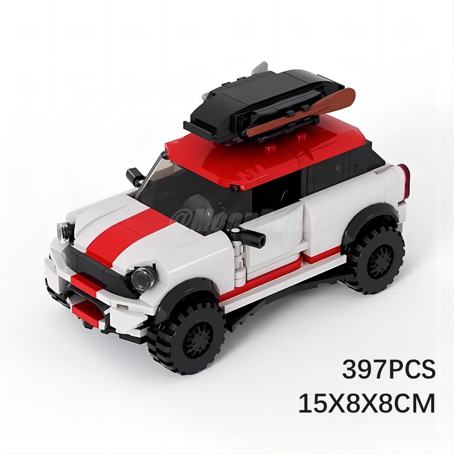 mini jcw countryman cross-country building set | lego compatible - 3