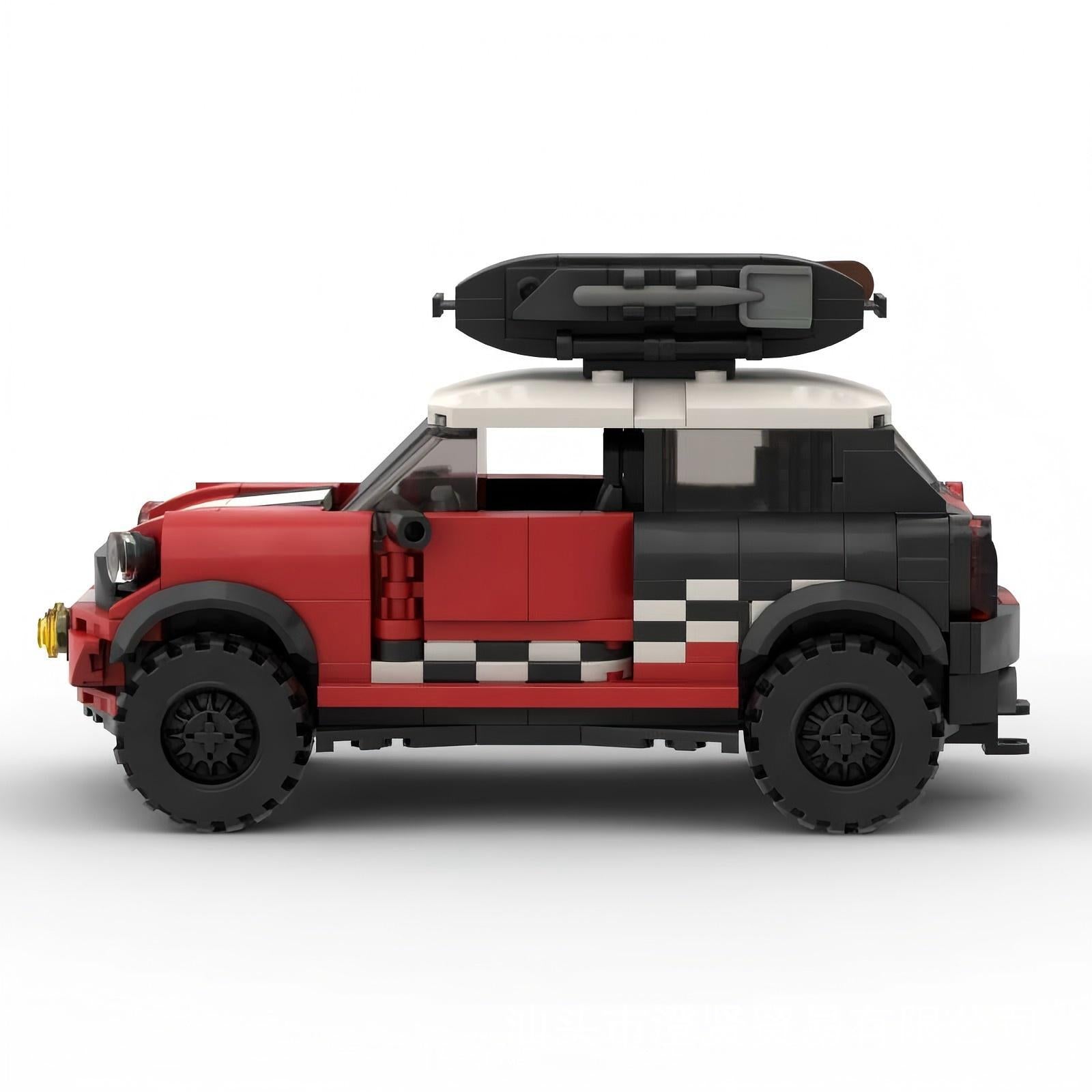 mini jcw countryman cross-country building set | moc-131116 - 4