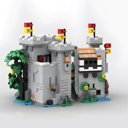Mini Medieval Fortress Lion Castle MOC Architecture Building Kit - 3
