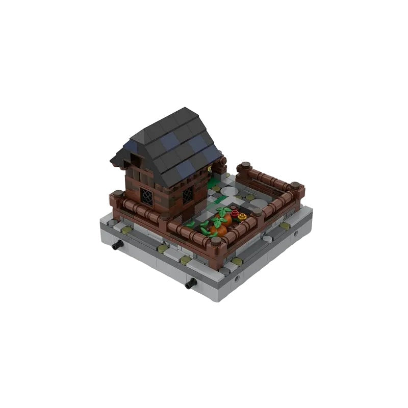 Mini Medieval Garden MOC Building Kit | Fantasy Village Architecture - 4