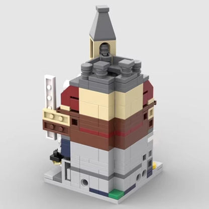 mini modular 10182 cafe corner building set | moc-103789 - 1