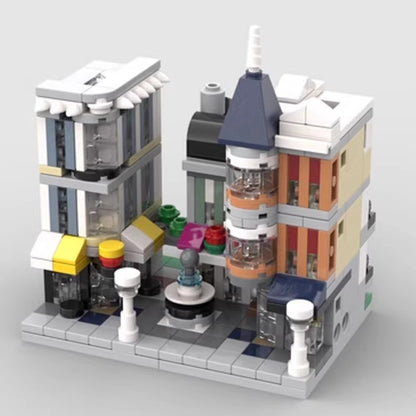 mini modular 10255 assembly square building set | moc-100728 - 2