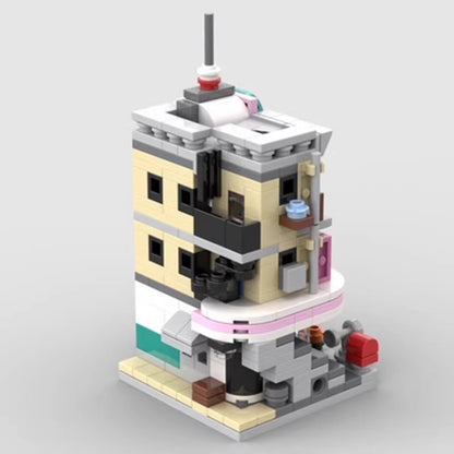 mini modular 10260 downtown diner building set | moc-105259 - 6
