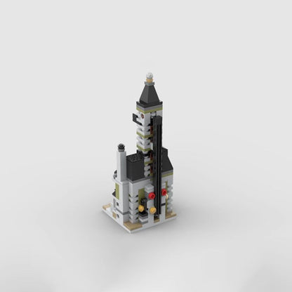 mini modular 10273 haunted house building set | moc-107172 - 1