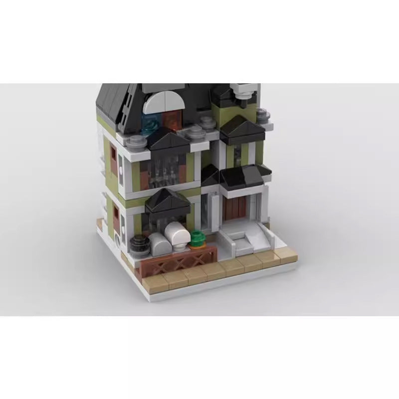 mini modular 10273 haunted house building set | moc-107172 - 3