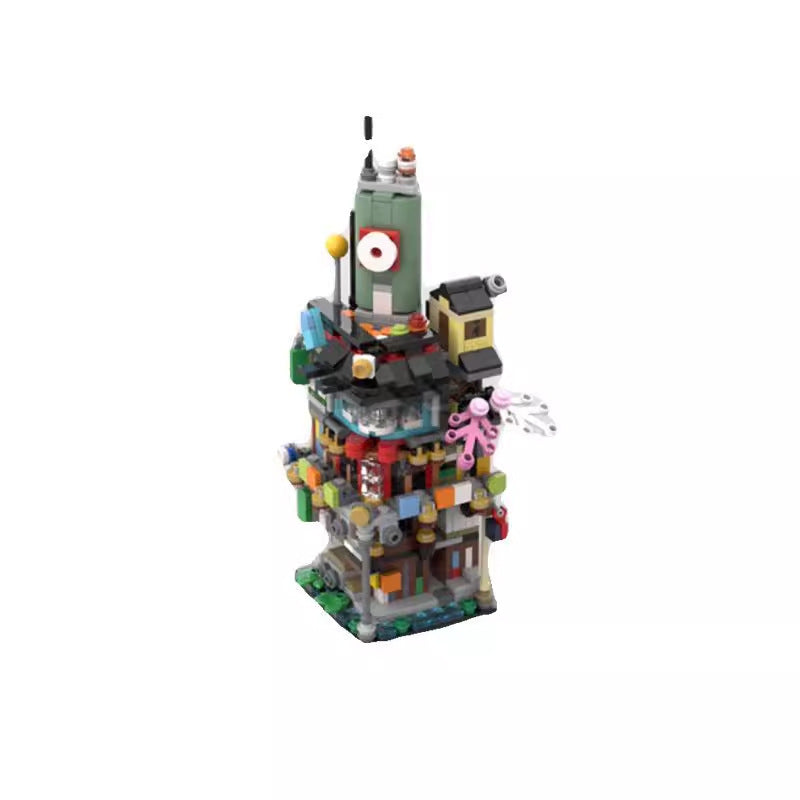 mini modular 70620 ninjago city gardens building set | moc-108557 - 5