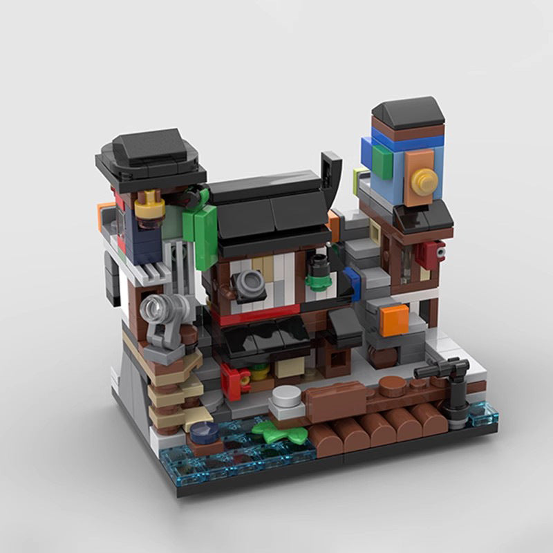 mini modular 70657 ninjago city docks building set | moc-108555 - 1