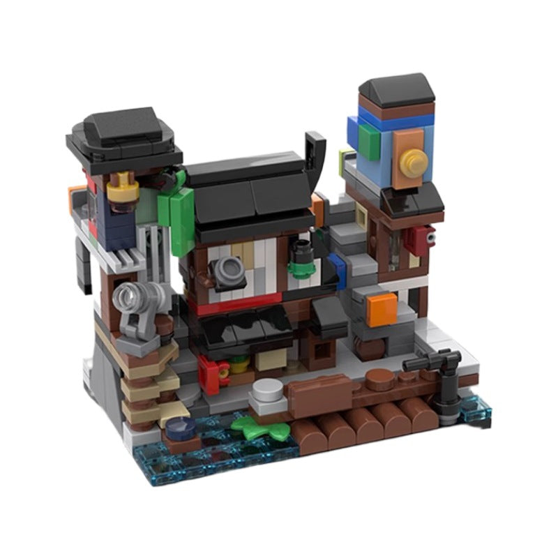 mini modular 70657 ninjago city docks building set | moc-108555 - 5