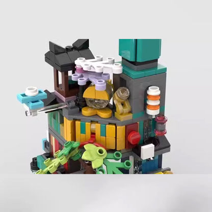mini modular 71741 ninjago city gardens building set | moc-107816 - 3