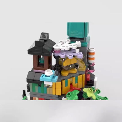 mini modular 71741 ninjago city gardens building set | moc-107816 - 4