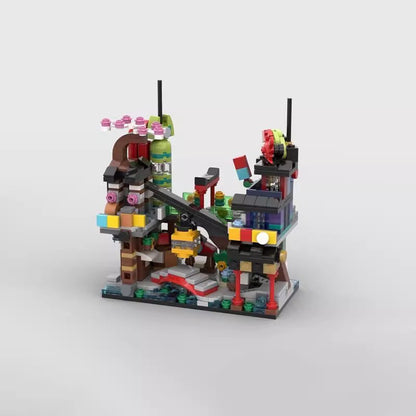 mini modular 71799 ninjago city markets building set | moc-149221 - 1