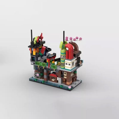 mini modular 71799 ninjago city markets building set | moc-149221 - 2