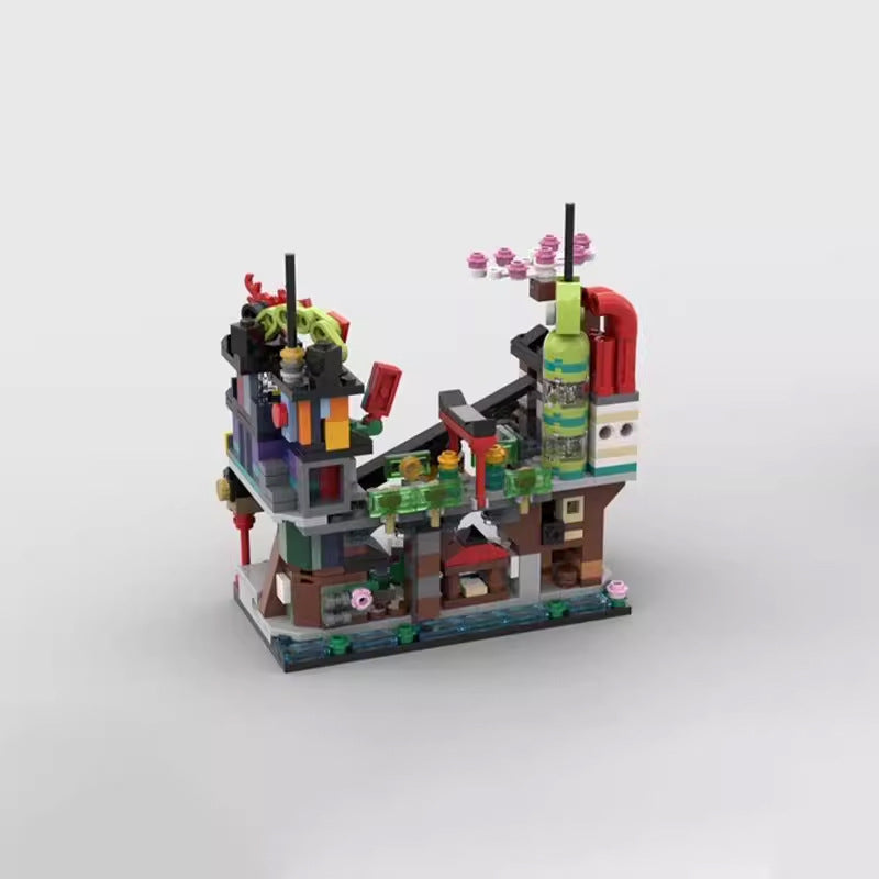 mini modular 71799 ninjago city markets building set | moc-149221 - 6