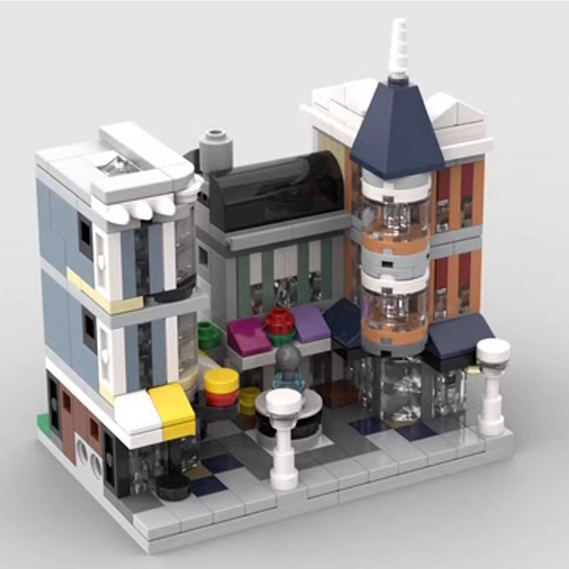 Mini Modular Assembly Square MOC Building Kit | City Architecture Model - 2